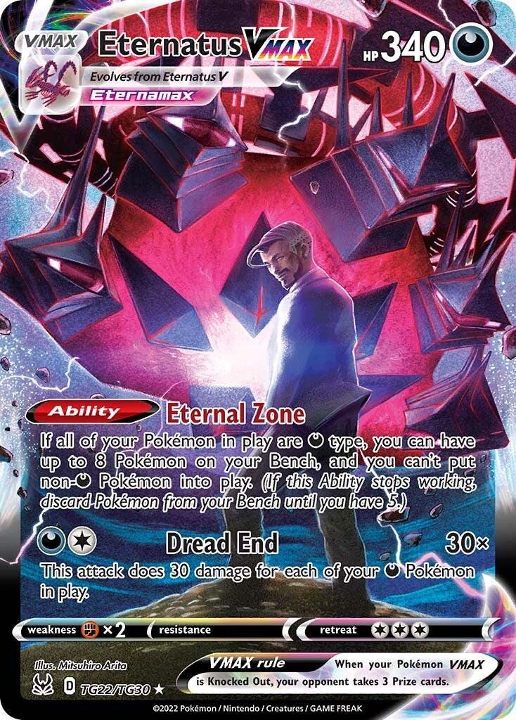 Lost Origin Eternatus VMAX Pokémon card